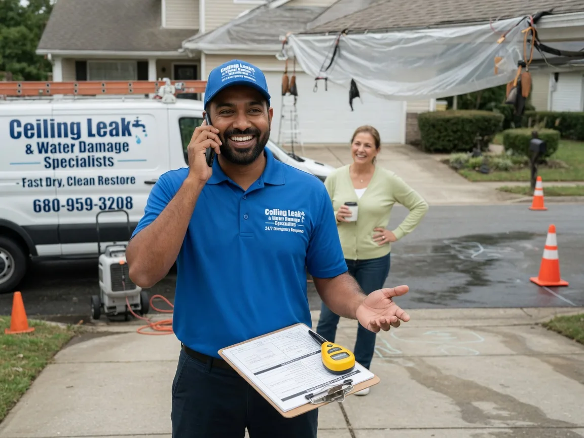 Ceiling Leak Cleanup Stark, KS FAQs